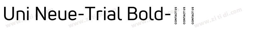 Uni Neue-Trial Bold字体转换